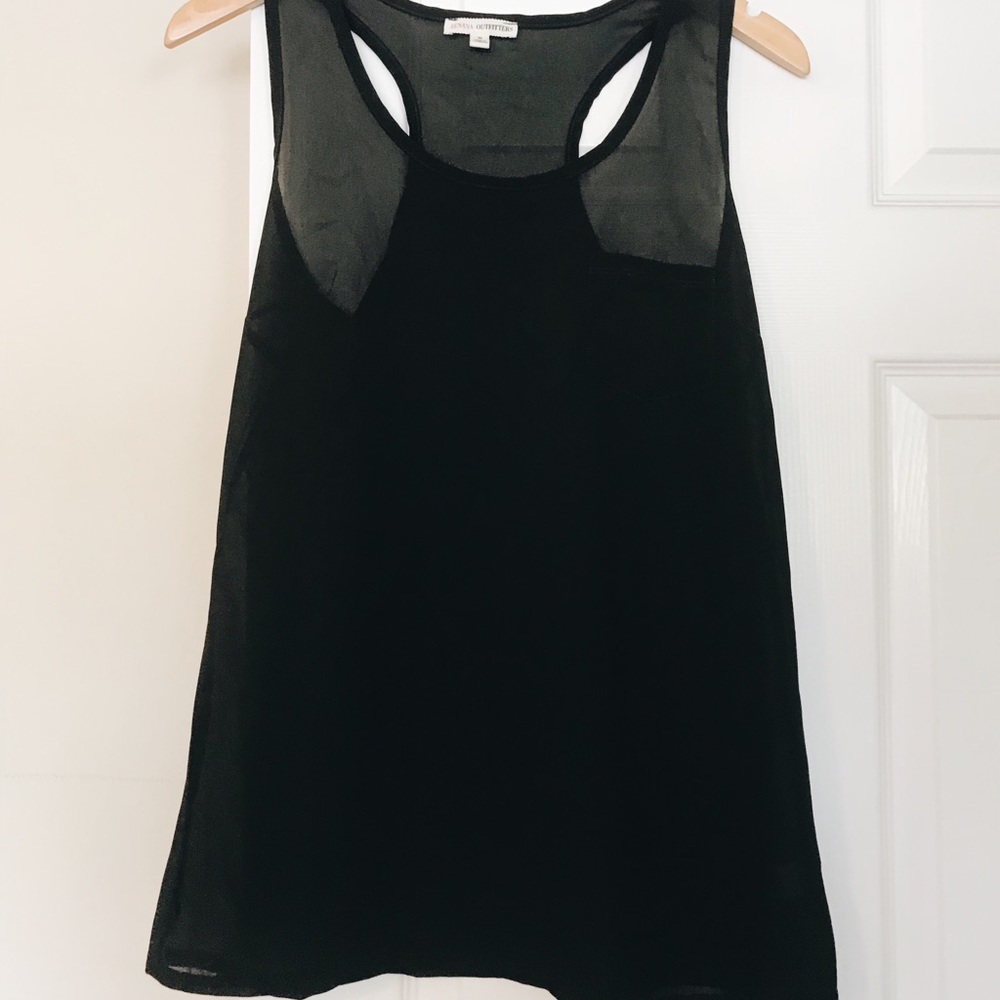 Black tank top